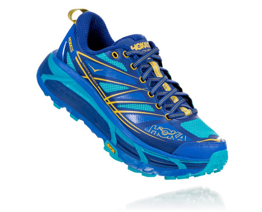 Dámske Trail Tenisky Hoka Slovakia - Mafate Speed 2 - Modre 36275-RWPM